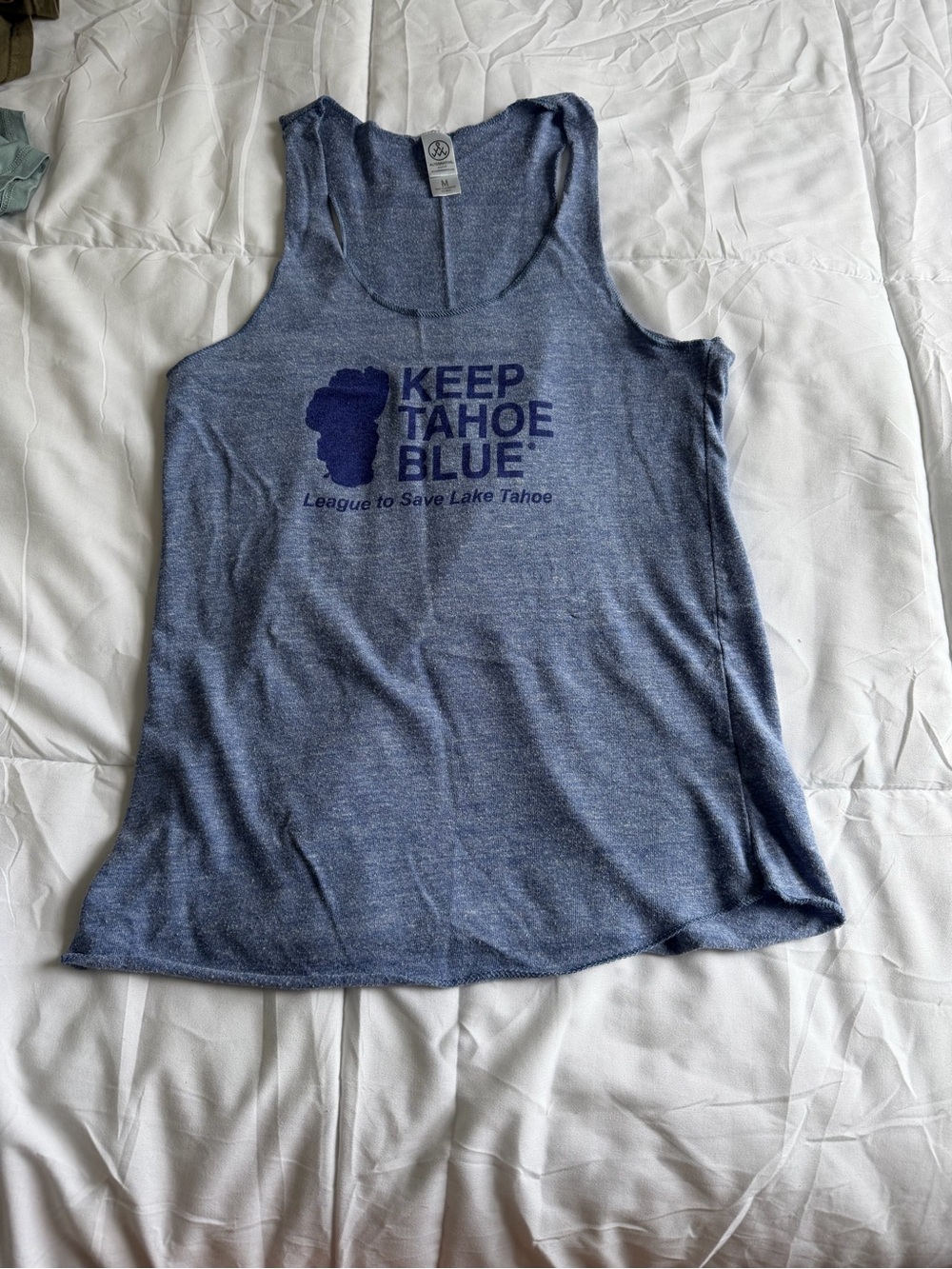 Keep Tahoe Blue Women's Blue Graphic Tank Top